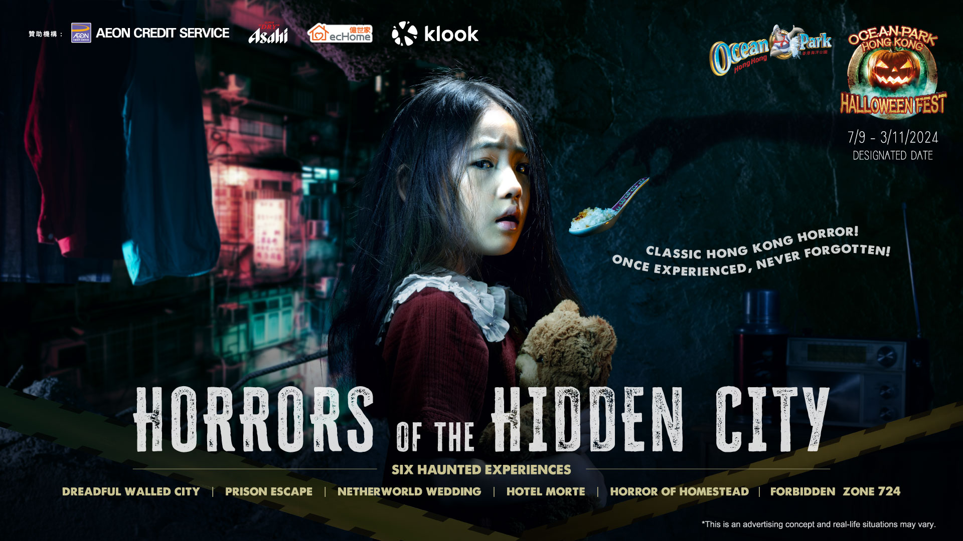 Ocean Park Halloween Fest 2024 Campaign