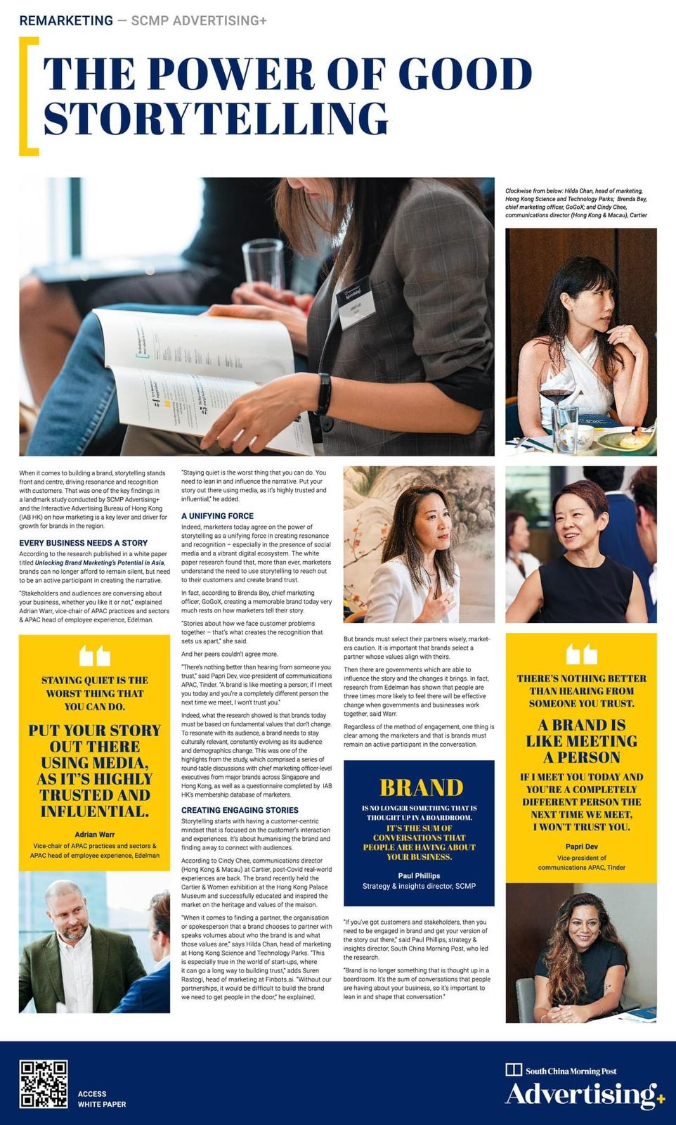 SCMP Advertising+ and IAB HK study shows why every business needs a good story