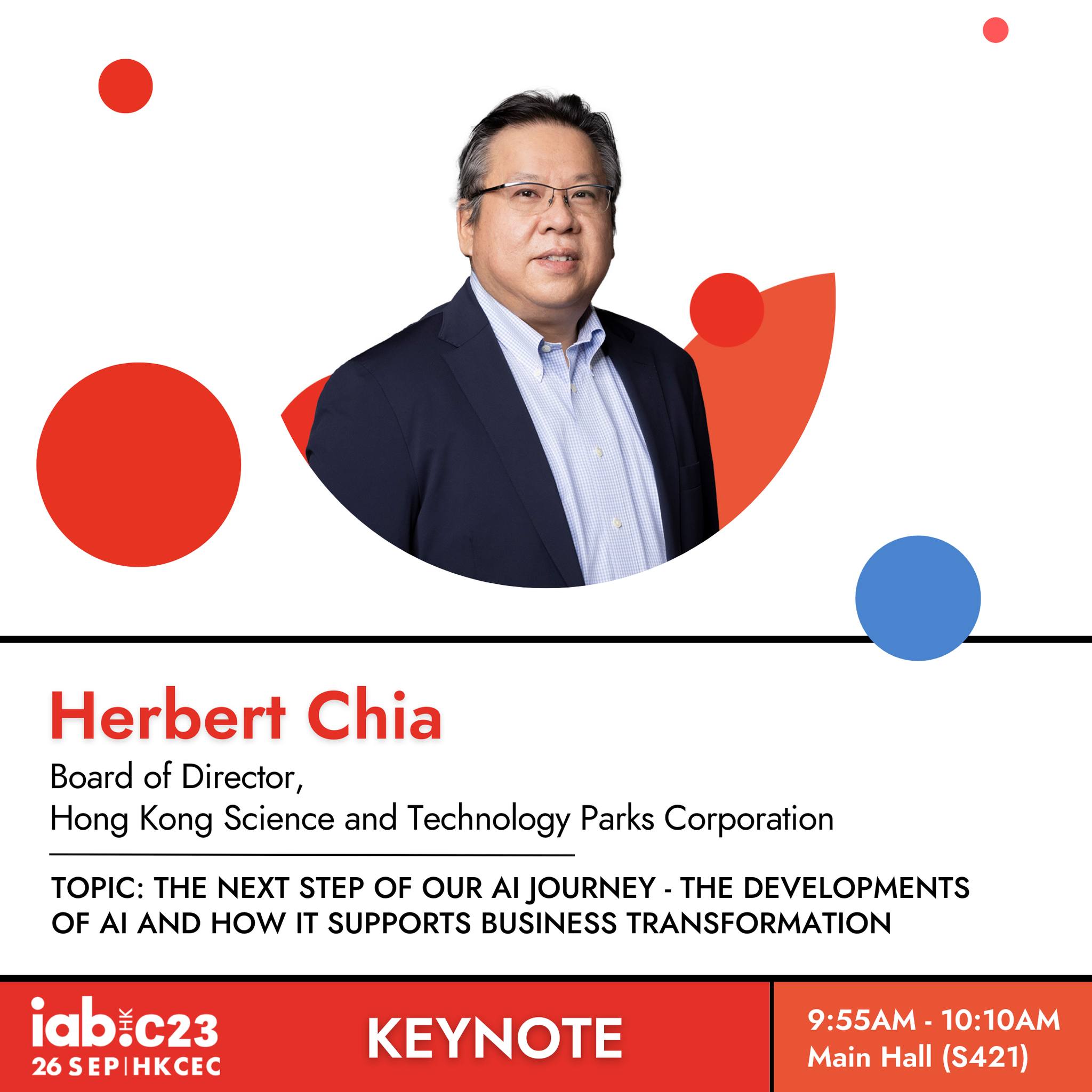 Keynote 1 - Herbert Chia